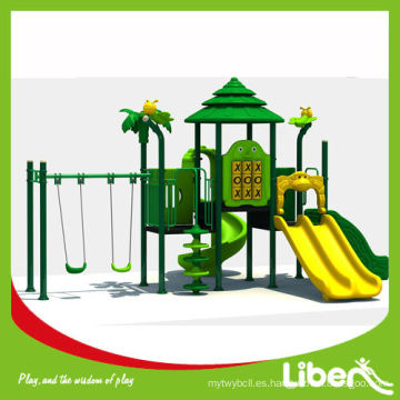 Equipos de juegos infantiles al aire libre con serie Swing Woods LE.SL.018